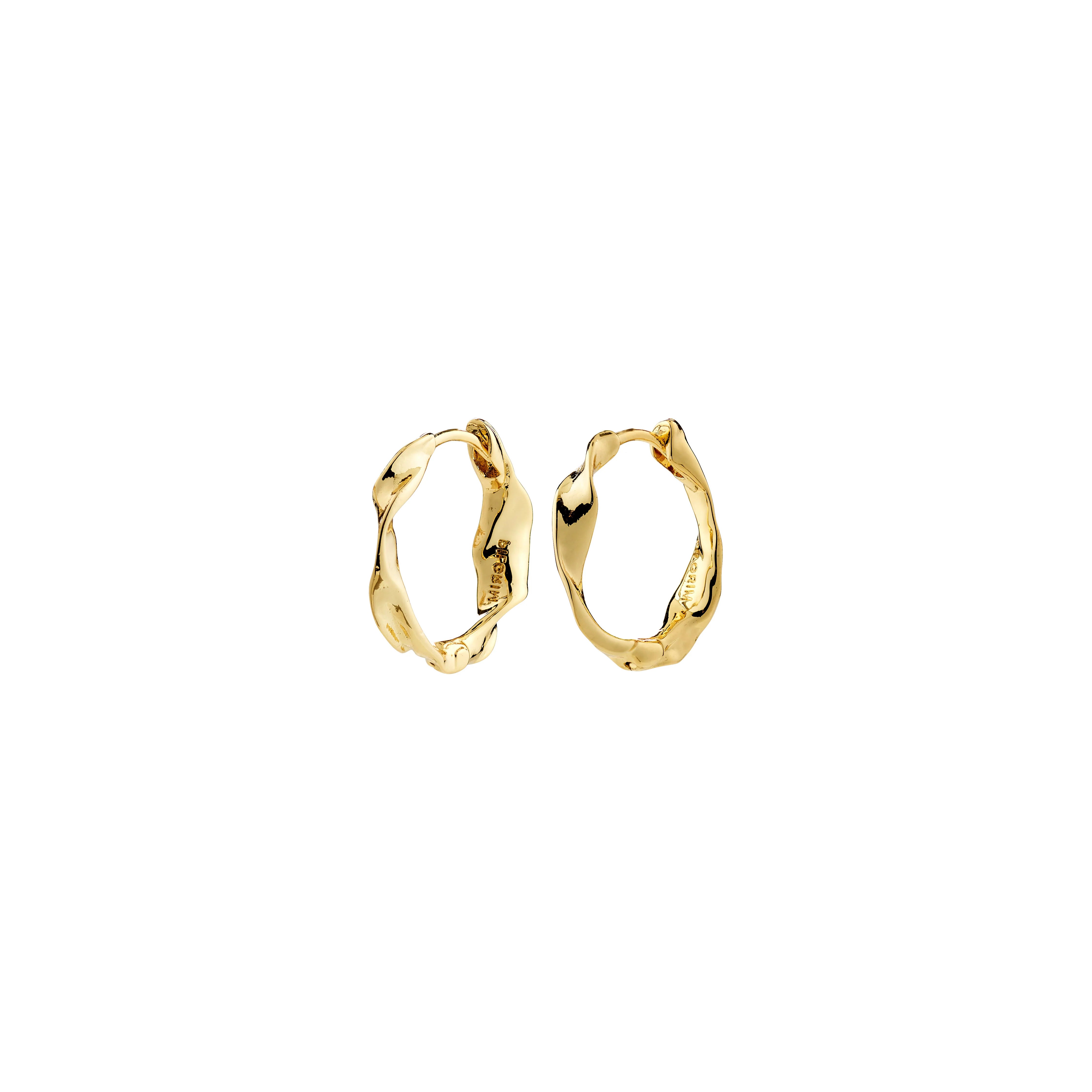 Pilgrim Here Hoop Earrings - Gold