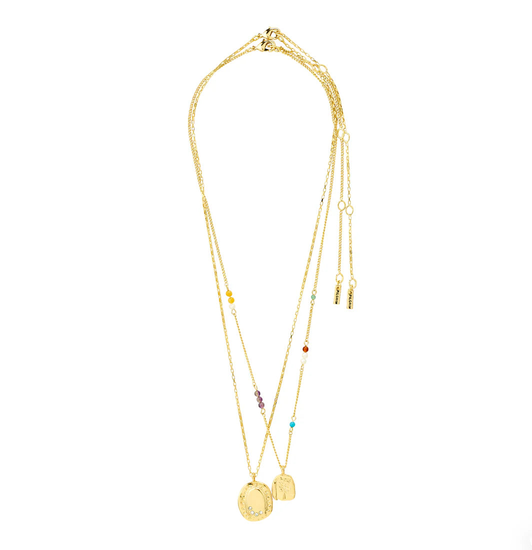 Pilgrim Here Layered Necklace - Gold