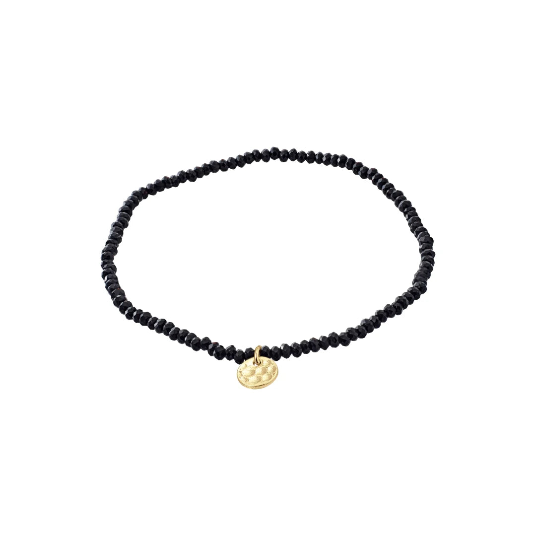 Pilgrim Indie Bracelet - Black/Gold