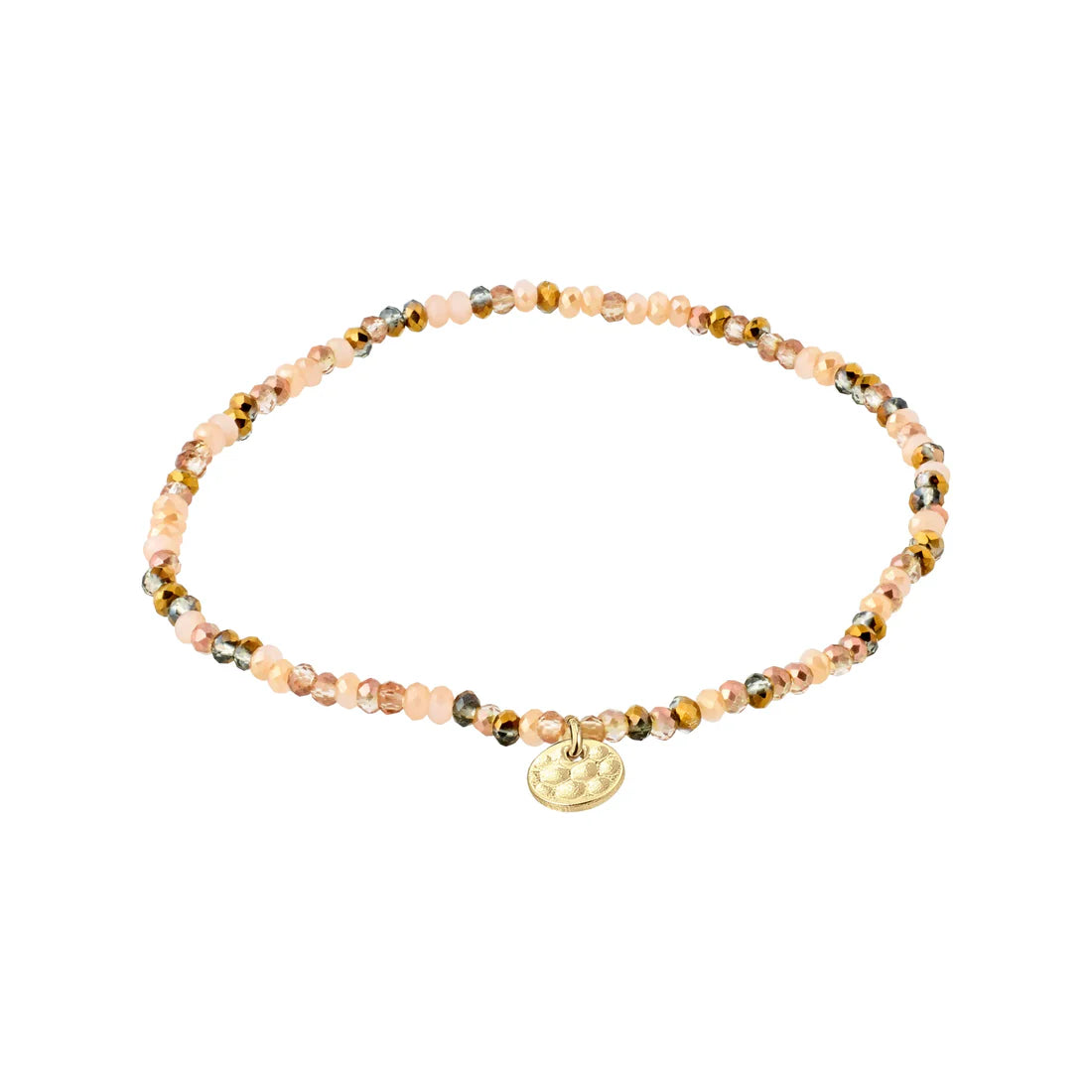 Pilgrim Indie Bracelet - Brown Mix/Gold