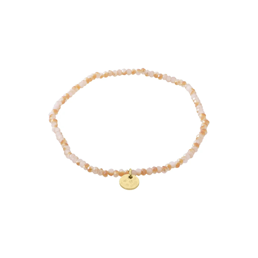 Pilgrim Indie Bracelet - Light Rose/Gold