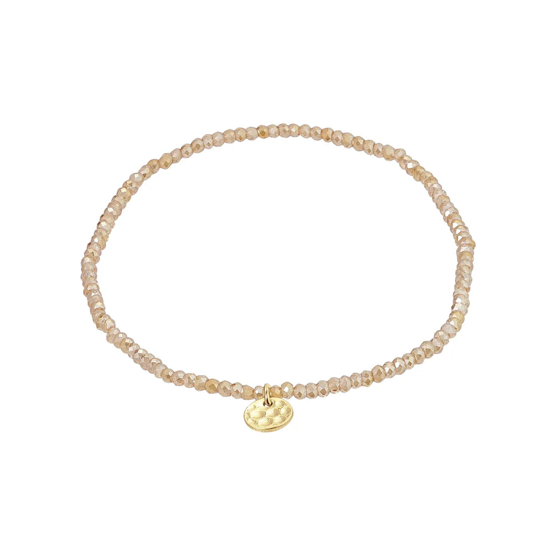 Pilgrim Indie Bracelet - Peach/Gold