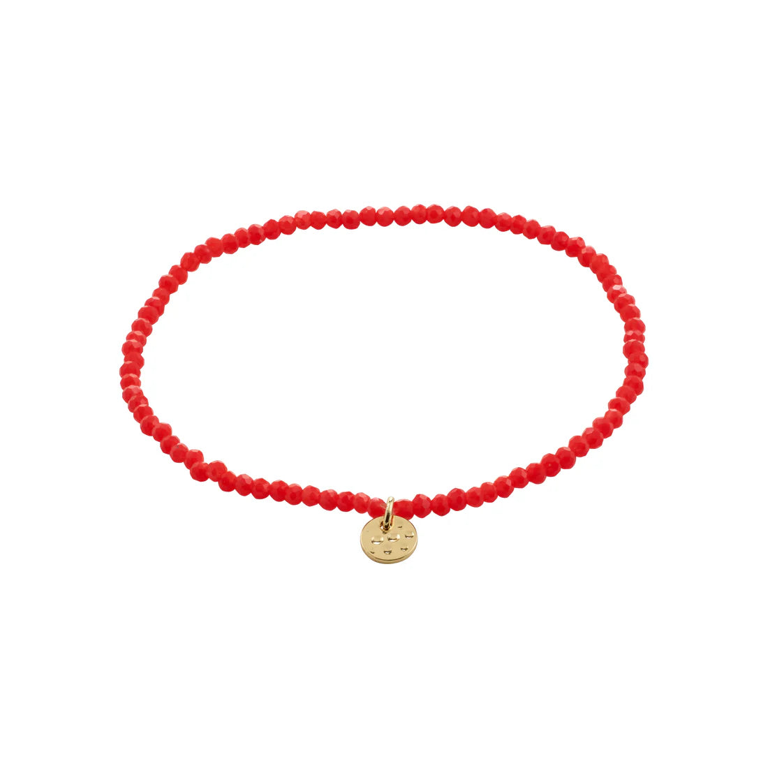 Pilgrim Indie Bracelet - Red/Gold