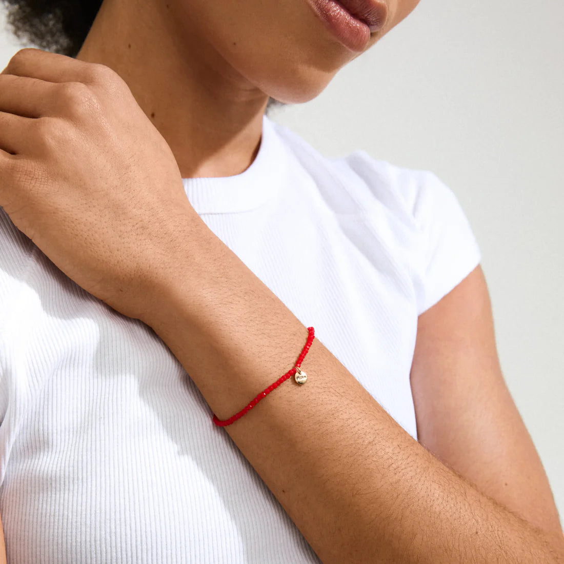 Pilgrim Indie Bracelet - Red/Gold