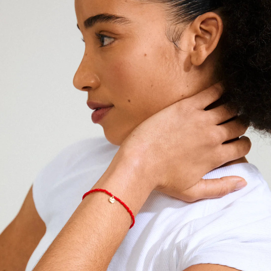 Pilgrim Indie Bracelet - Red/Gold