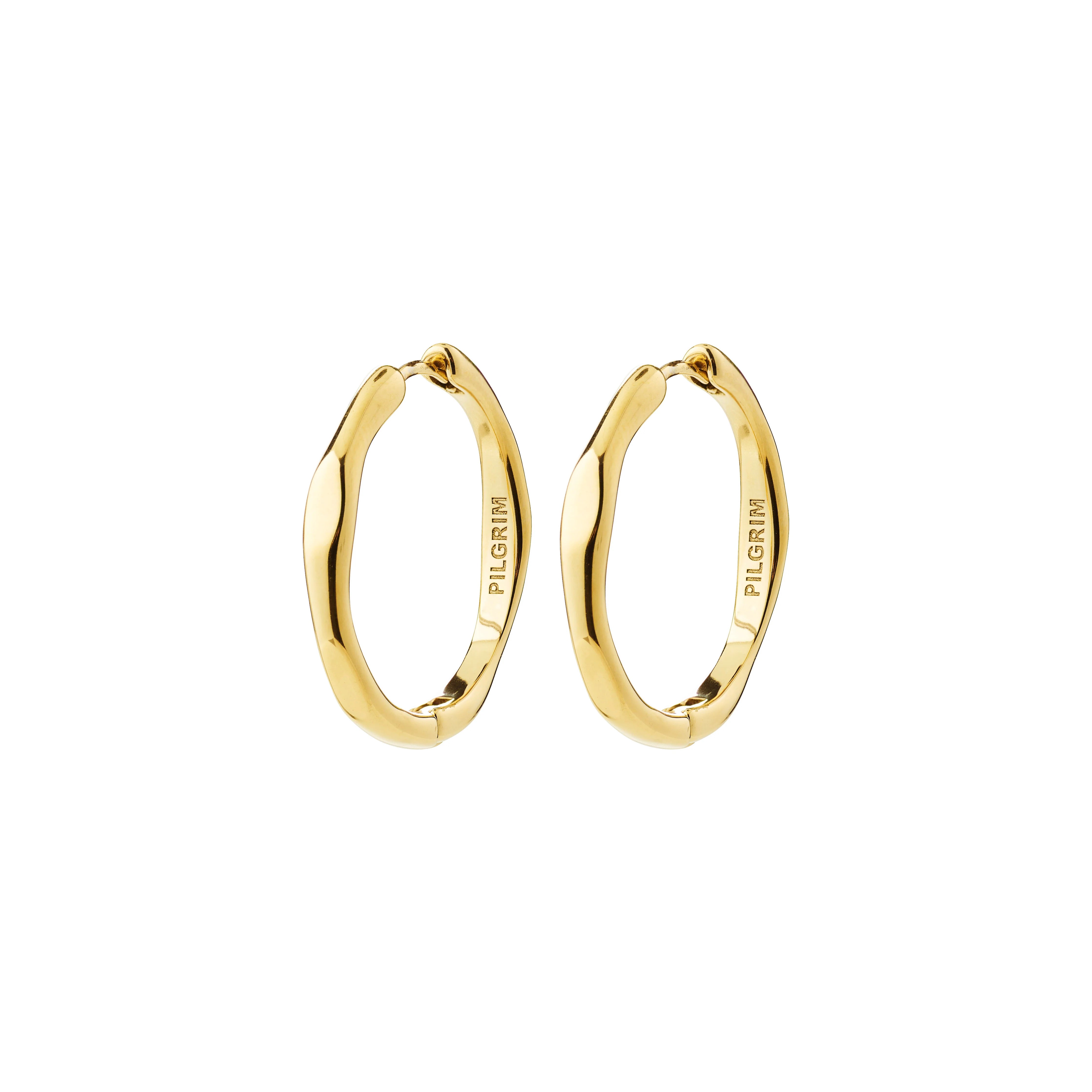 Pilgrim Inner Hoop Earrings - Gold