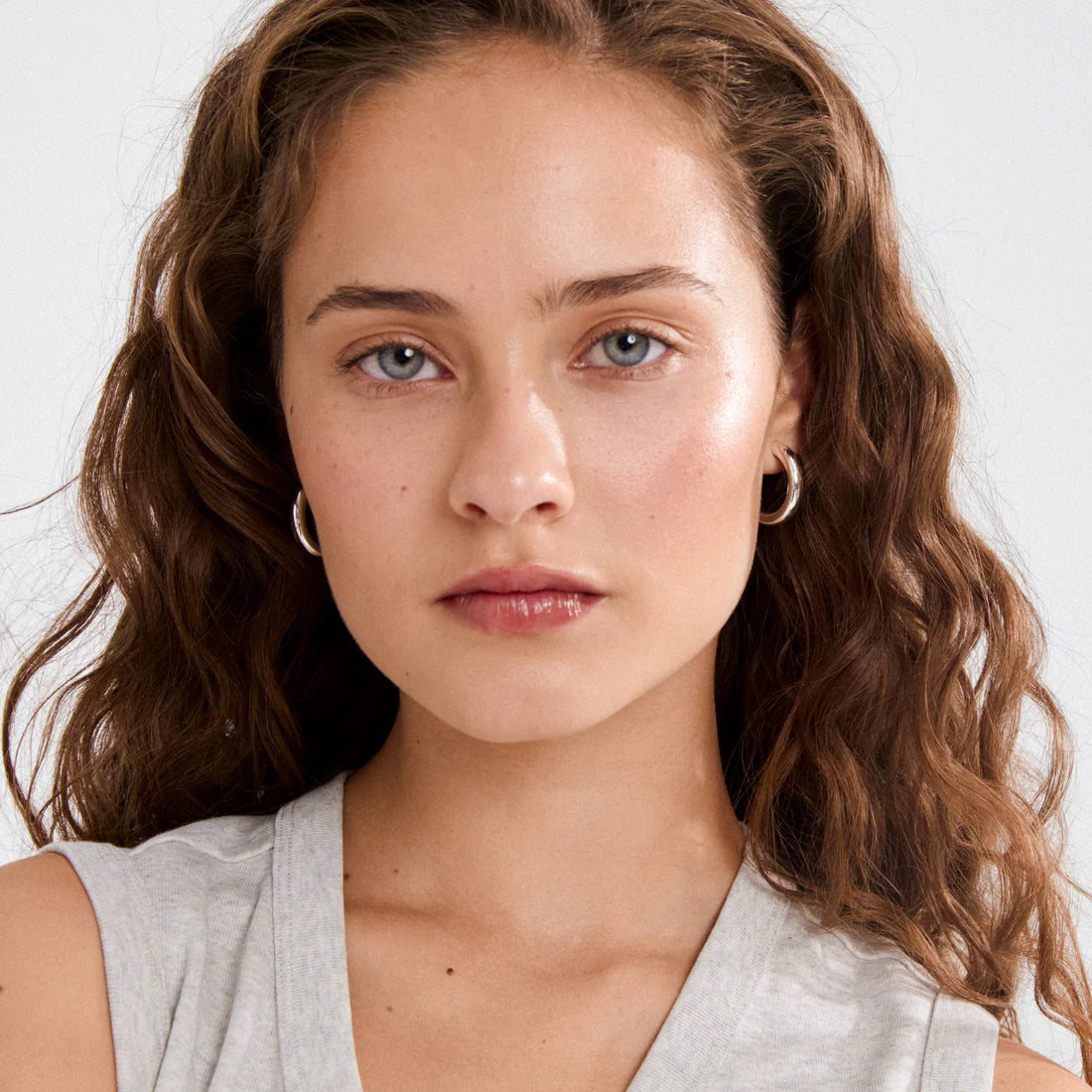 Pilgrim Maddie Chunky Hoop Earrings - Silver
