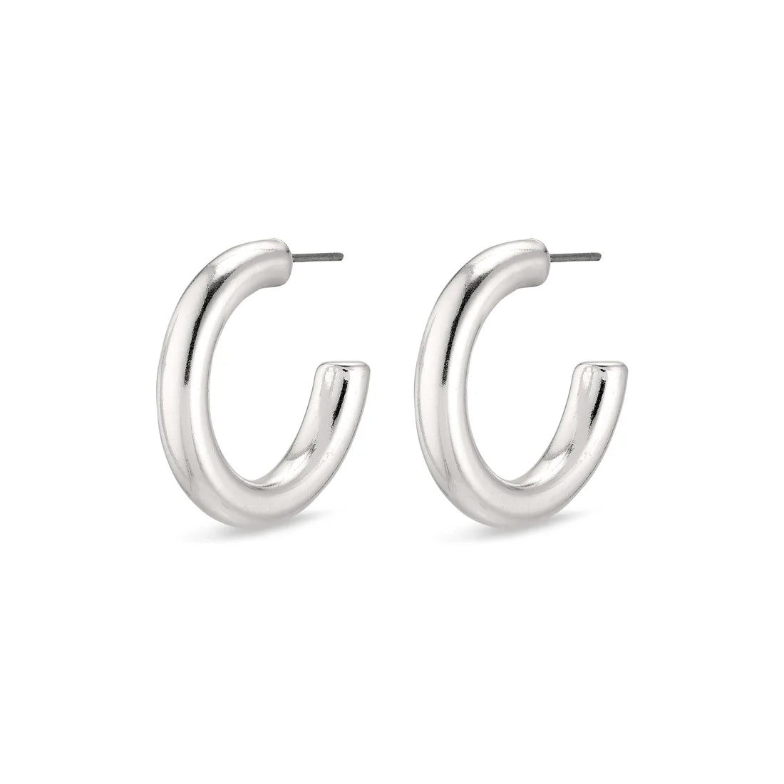 Pilgrim Maddie Chunky Hoop Earrings - Silver