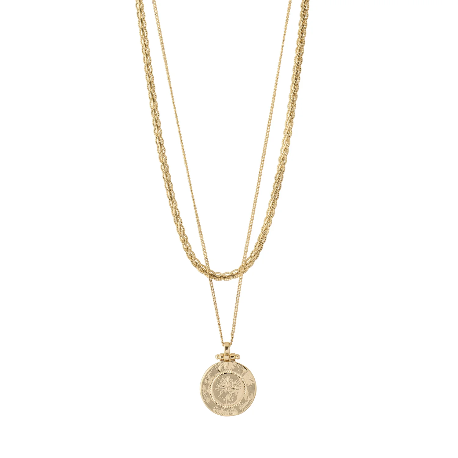 Pilgrim Nomad 2 in 1 Coin Necklace - Gold