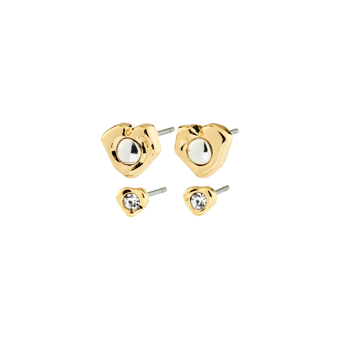Pilgrim Nova 2 in 1 Earring Set - Gold
