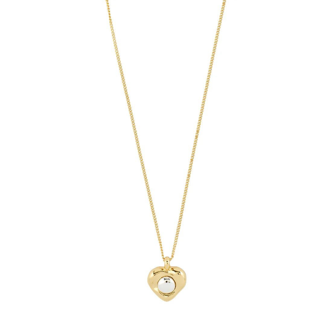 Pilgrim Nova Heart Necklace - Gold