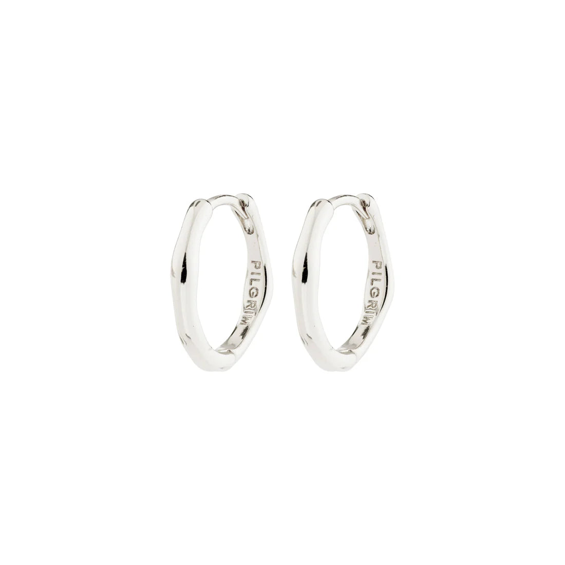 Pilgrim Nova Hoop Earrings - Silver