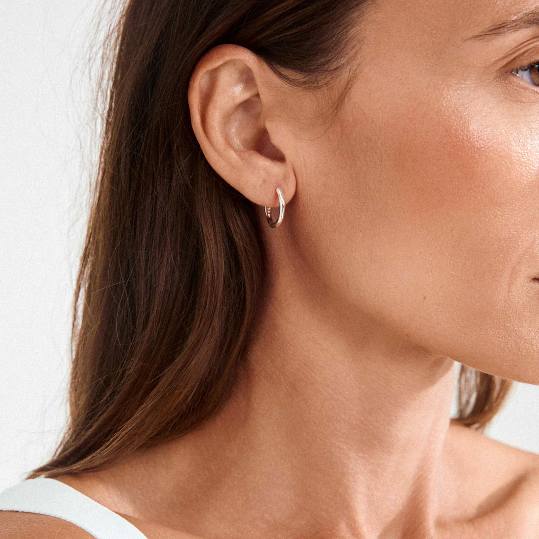 Pilgrim Nova Hoop Earrings - Silver