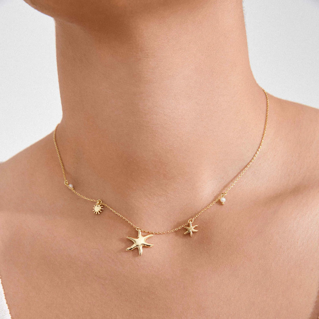 Pilgrim Prism Necklace - Gold
