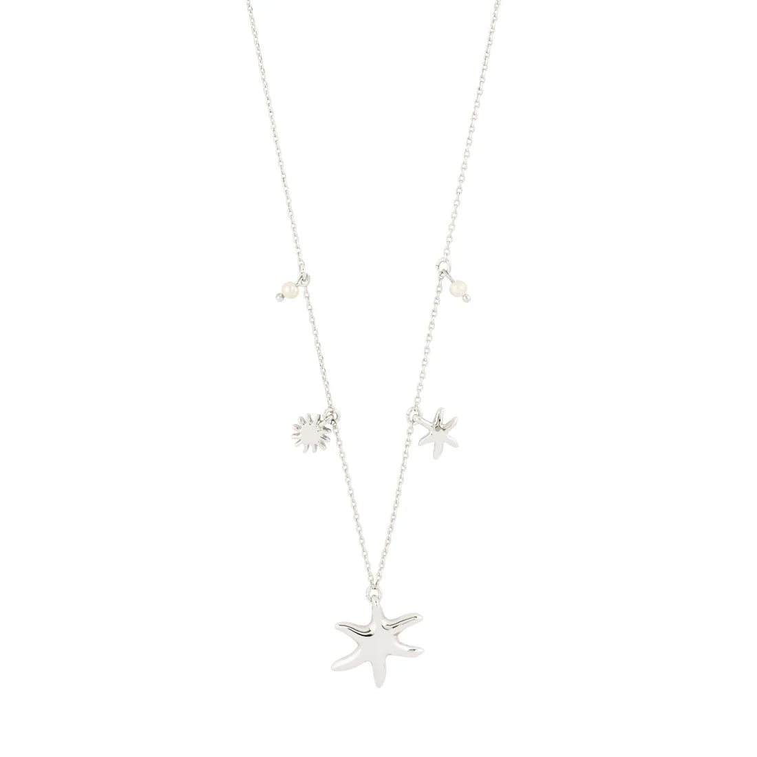 Pilgrim Prism Necklace - Silver