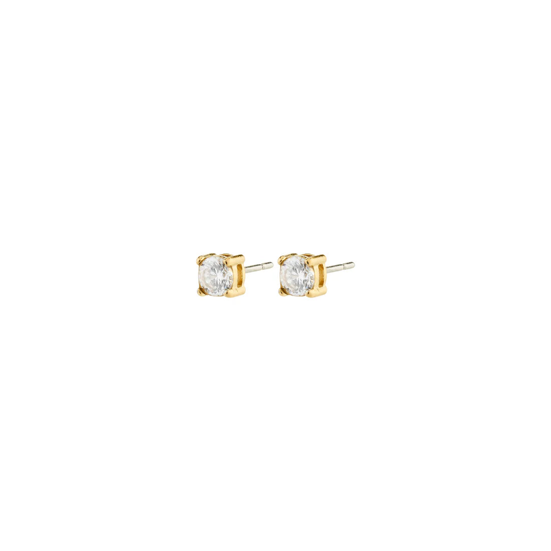 Pilgrim Ravi Crystal Studs 4mm - Gold