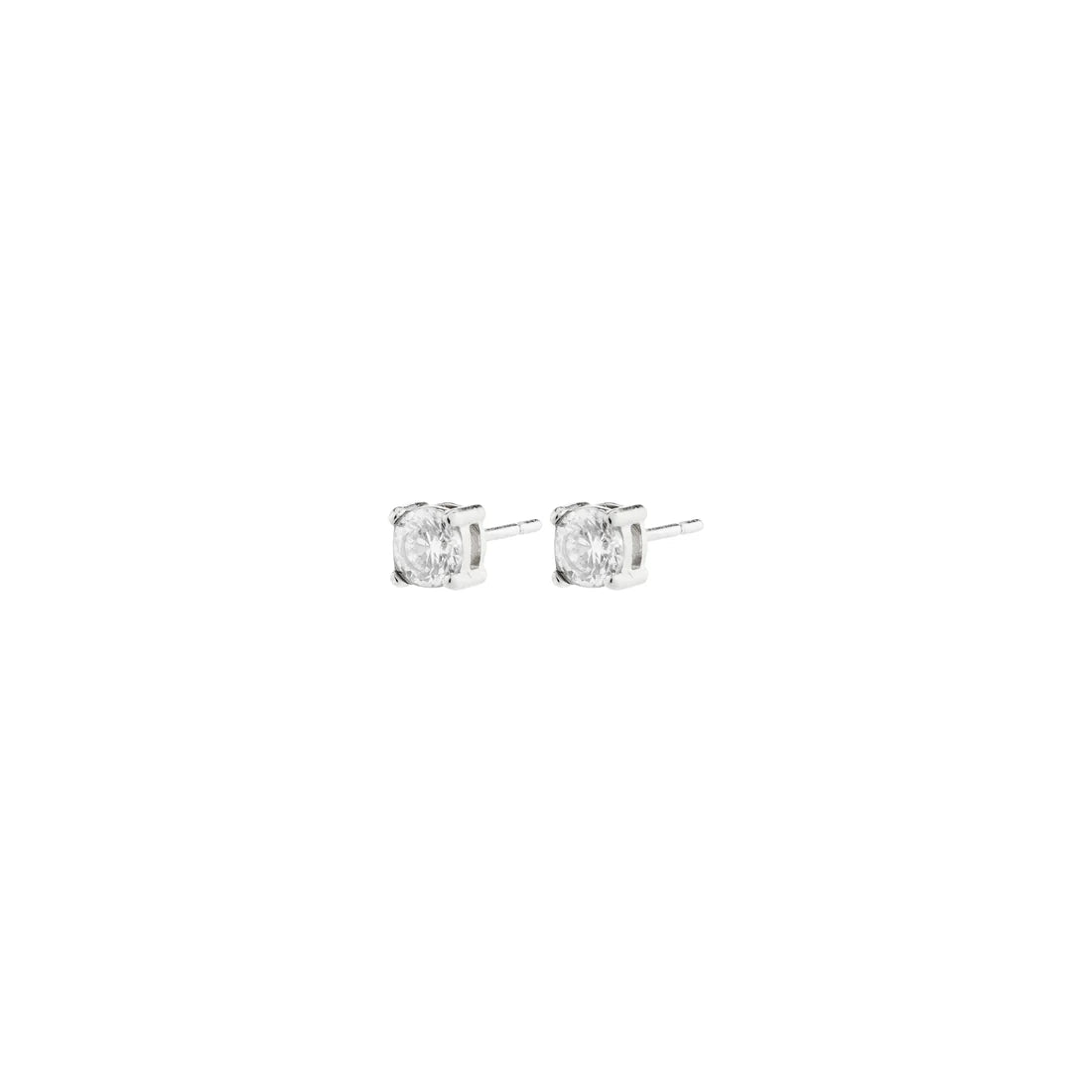 Pilgrim Ravi Crystal Studs 4mm - Silver