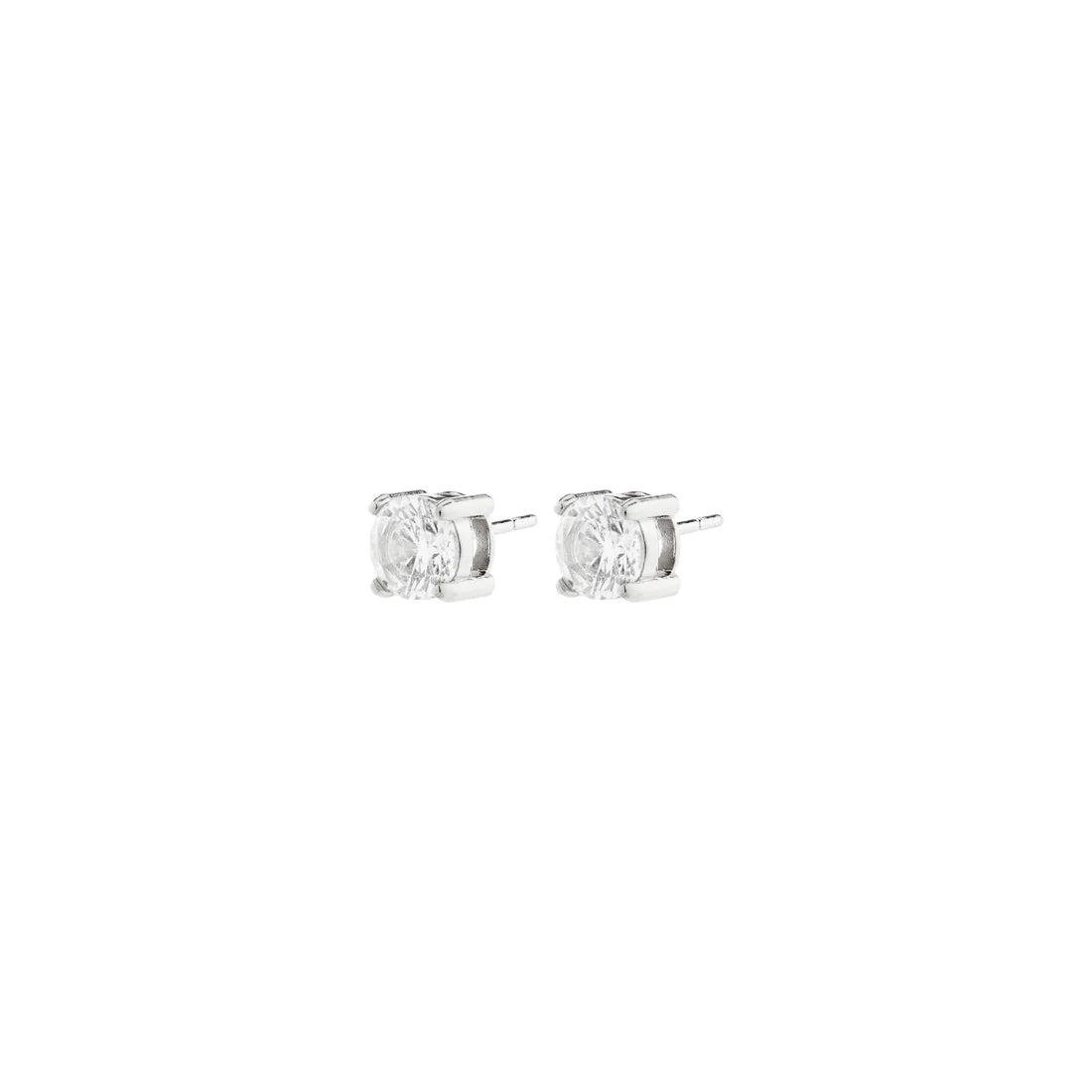 Pilgrim Ravi Crystal Studs 5mm - Silver