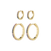 Pilgrim Reign 2-in-1 Hoop Set - Gold Accessories - Jewelry - Earrings by Pilgrim | Grace the Boutique