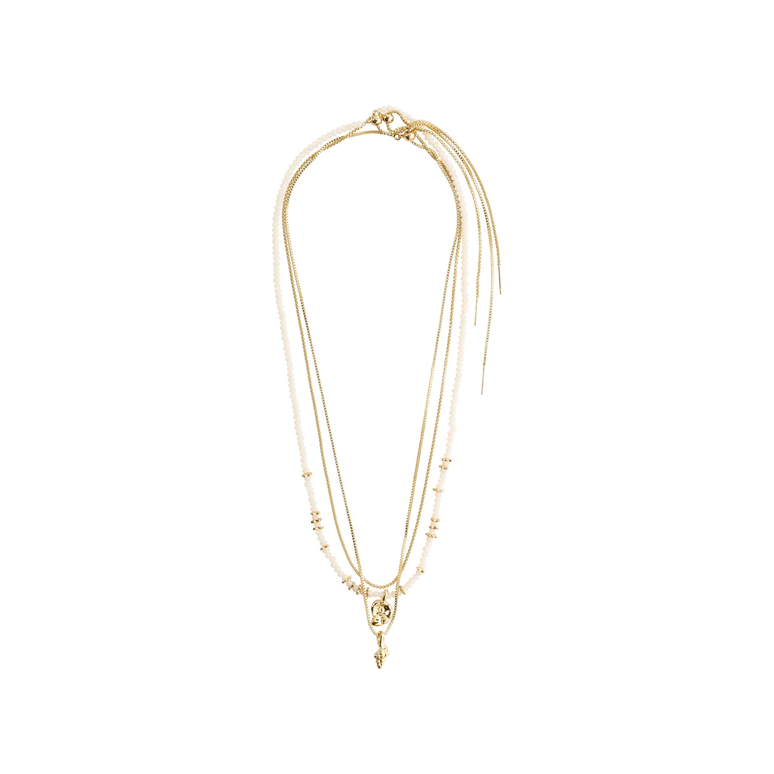 Pilgrim Sea Necklace 3-in-1 - Gold Accessories - Jewelry - Necklaces by Pilgrim | Grace the Boutique