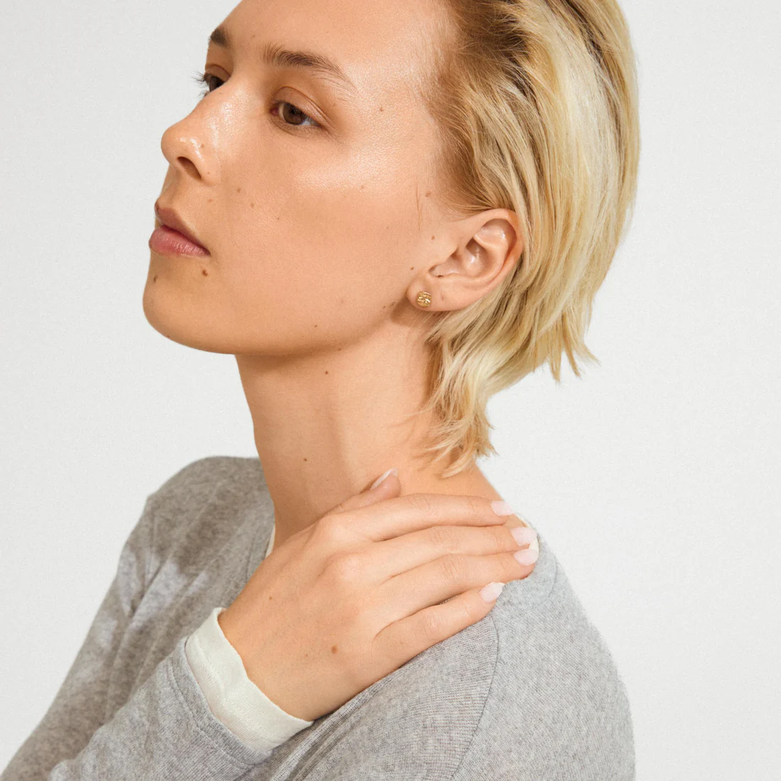 Pilgrim Sense Stud Earrings - Gold