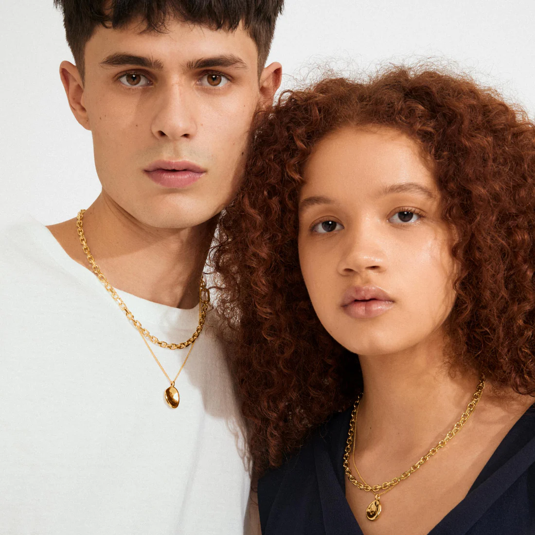 Pilgrim Sparkle 2 in 1 Necklace Set - Gold