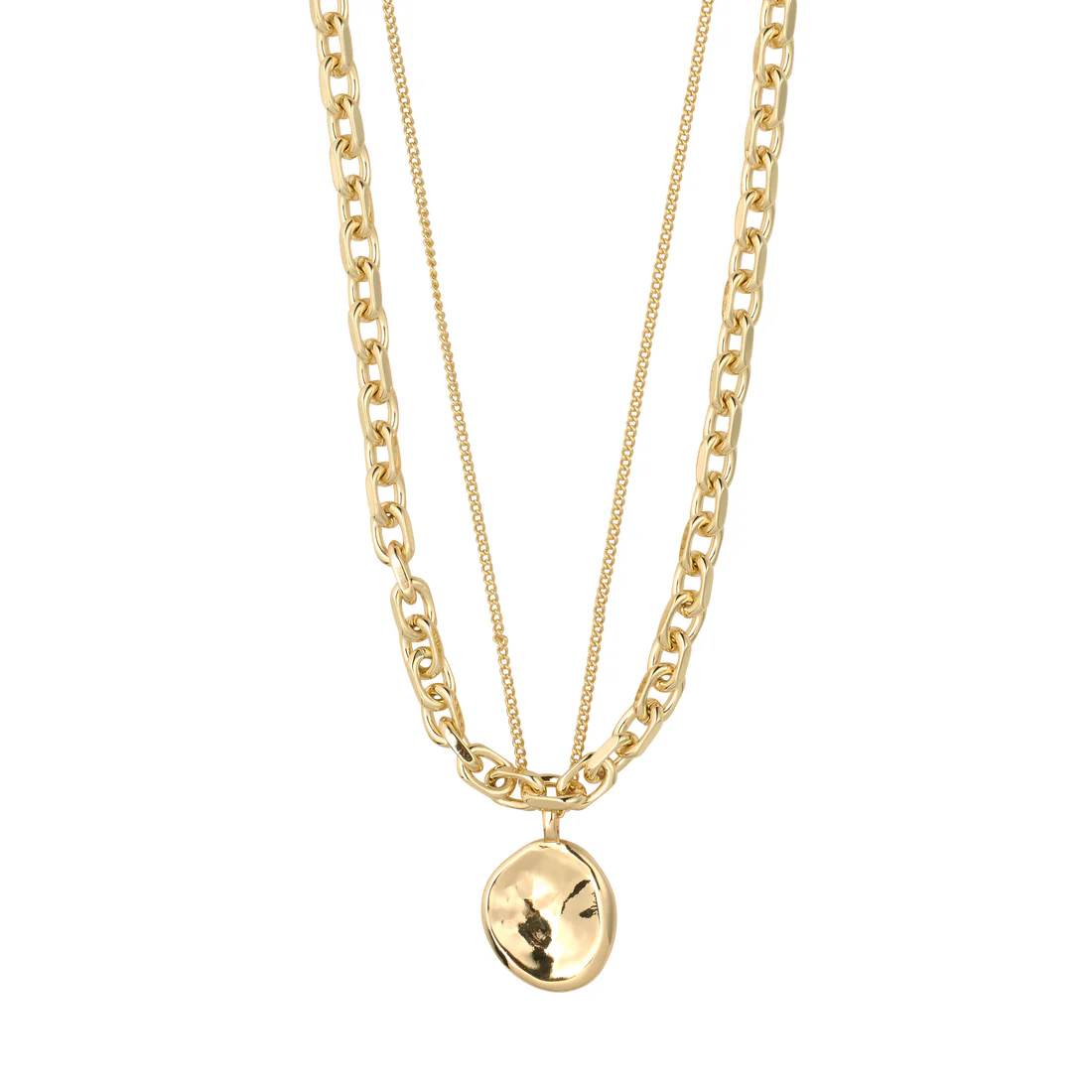 Pilgrim Sparkle 2 in 1 Necklace Set - Gold