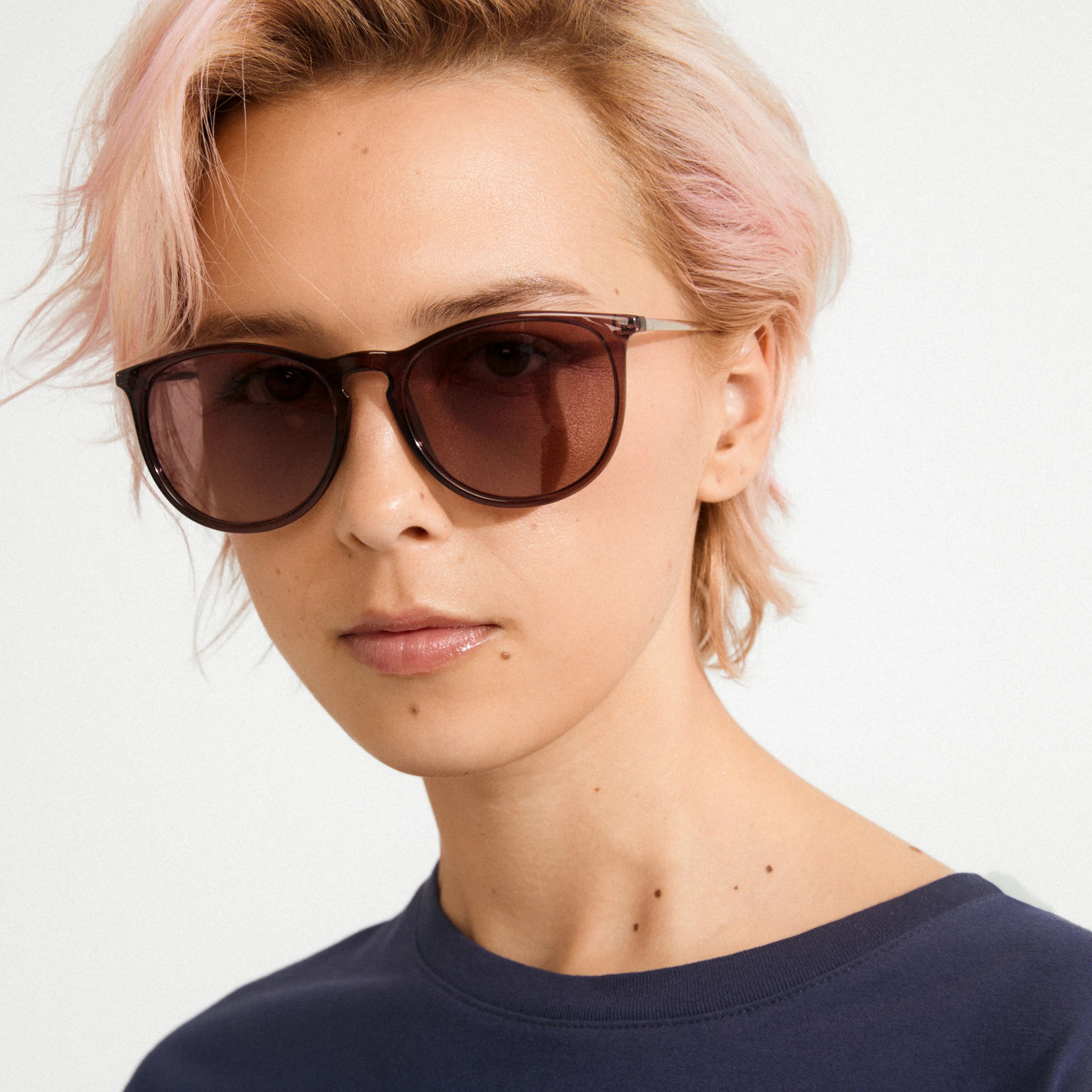 Pilgrim Vanille Sunglasses - Brown/Pink