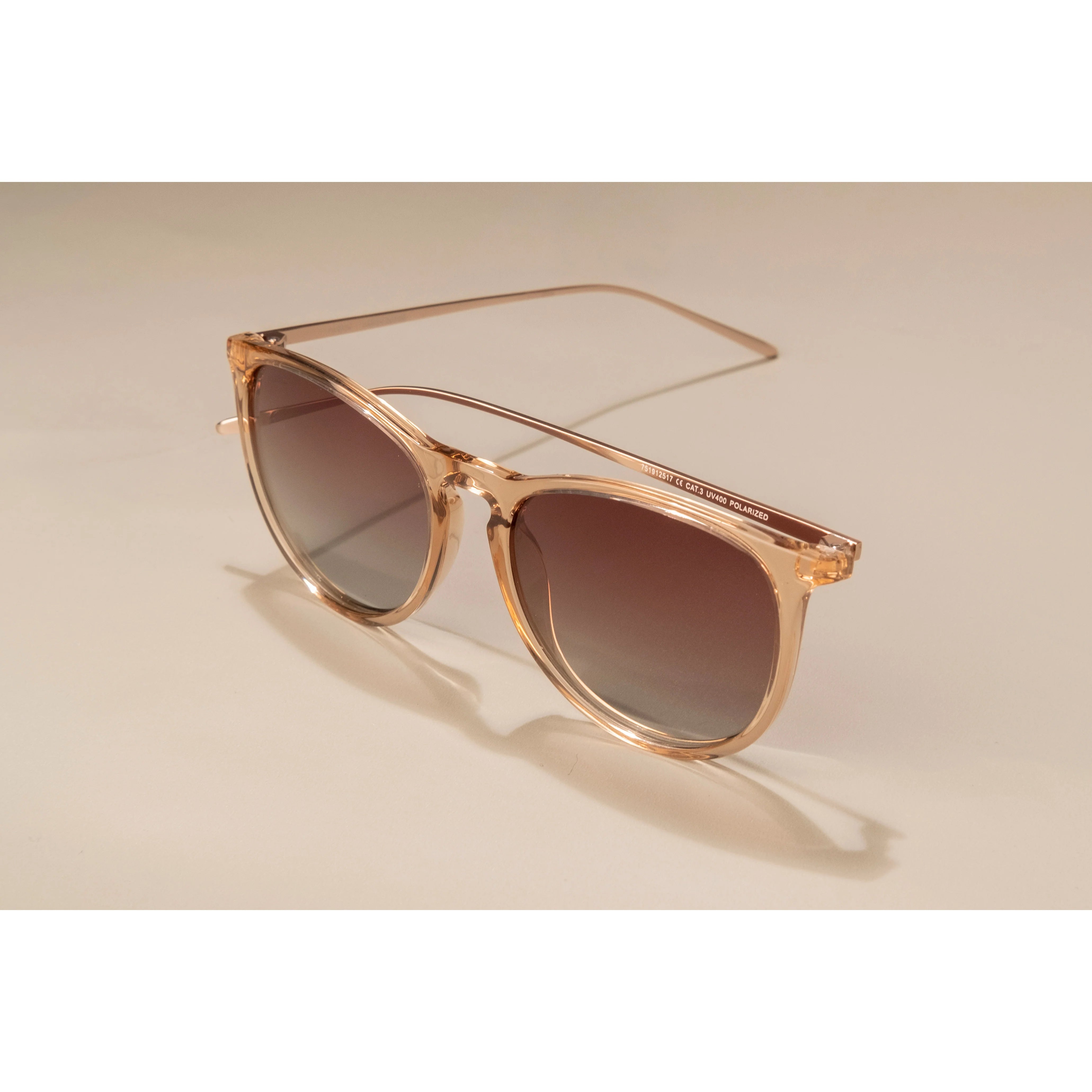 Pilgrim Vanille Sunglasses - Light Brown/Gold