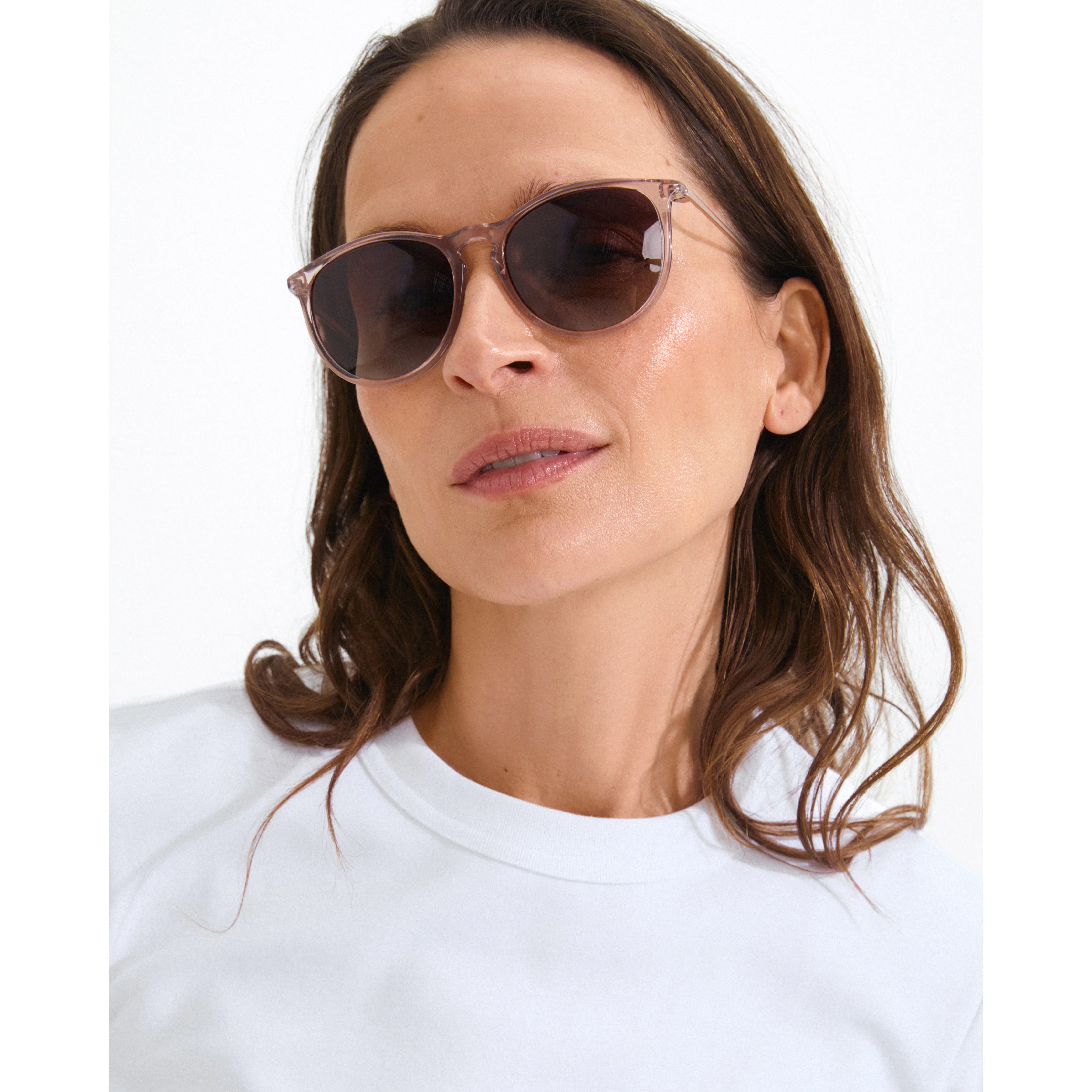 Pilgrim Vanille Sunglasses - Light Brown/Gold