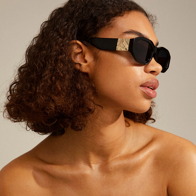 Pilgrim Zayn Sunglasses - Black/Gold Accessories - Other Accessories - Sunglasses by Pilgrim | Grace the Boutique