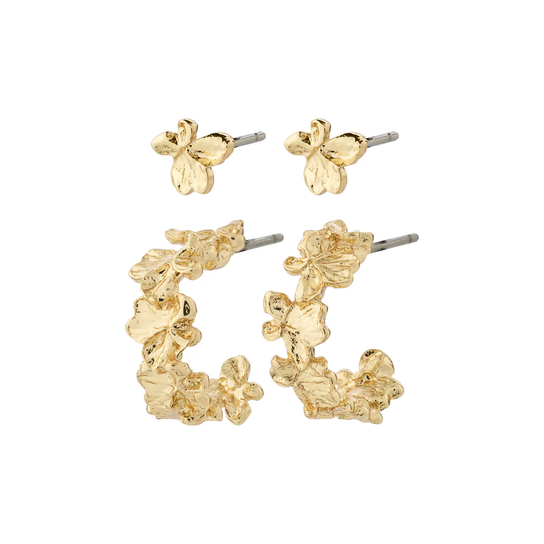 Pilgrim Zhuri 2 in 1 Earrings - Gold Accessories - Jewelry - Earrings by Pilgrim | Grace the Boutique