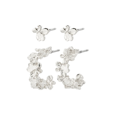 Pilgrim Zhuri 2 in 1 Earrings - Silver Accessories - Jewelry - Earrings by Pilgrim | Grace the Boutique