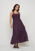 Pistache Bunched Linen Sleeveless Dress - Deep Violet Clothing - Dresses + Jumpsuits - Dresses - Long Dresses by Pistache | Grace the Boutique