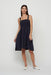 Pistache Bunched Top Linen Dress - Navy Clothing - Dresses + Jumpsuits - Dresses - Short Dresses by Pistache | Grace the Boutique