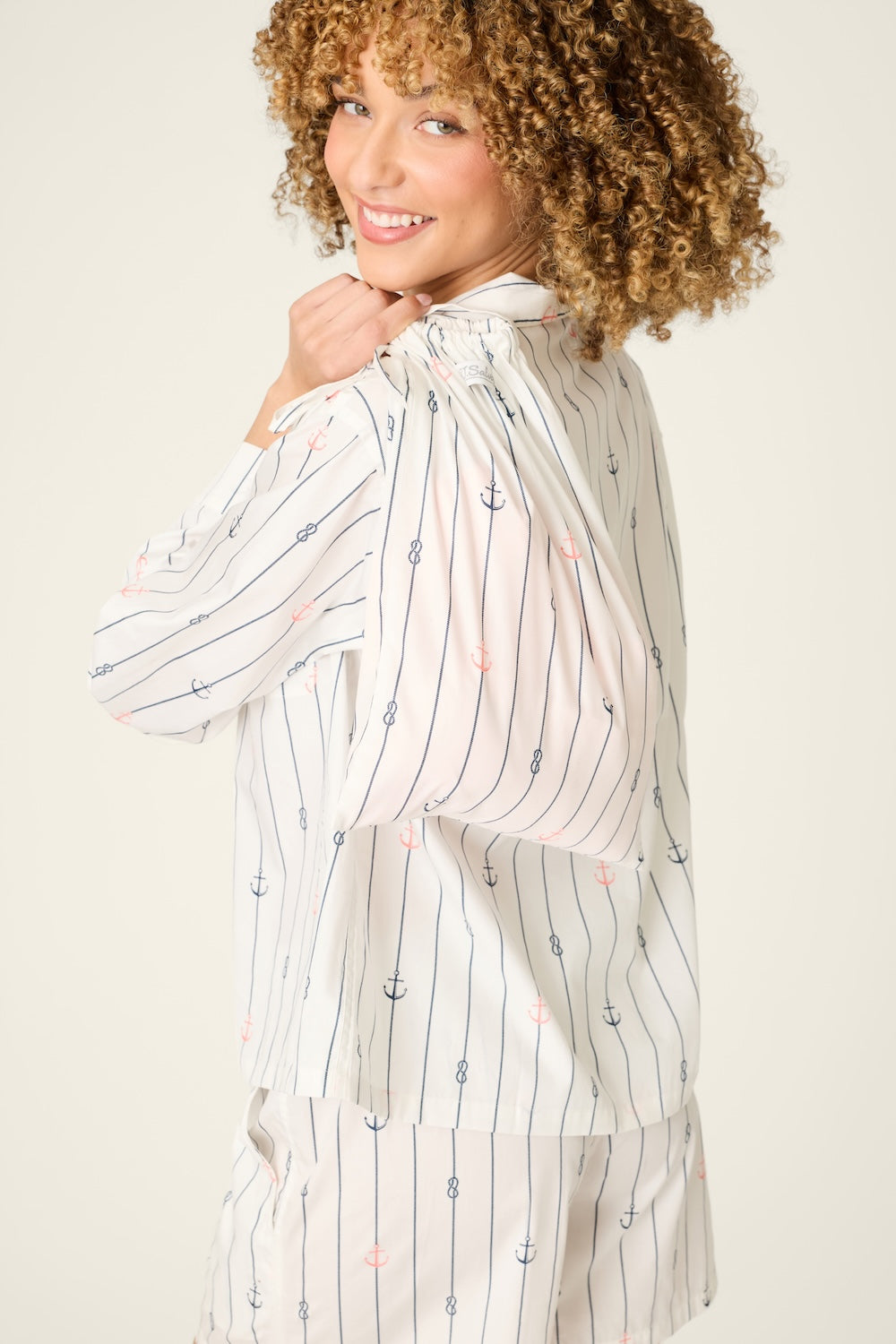 PJ Salvage After Party Poplin PJ Set - Ivory