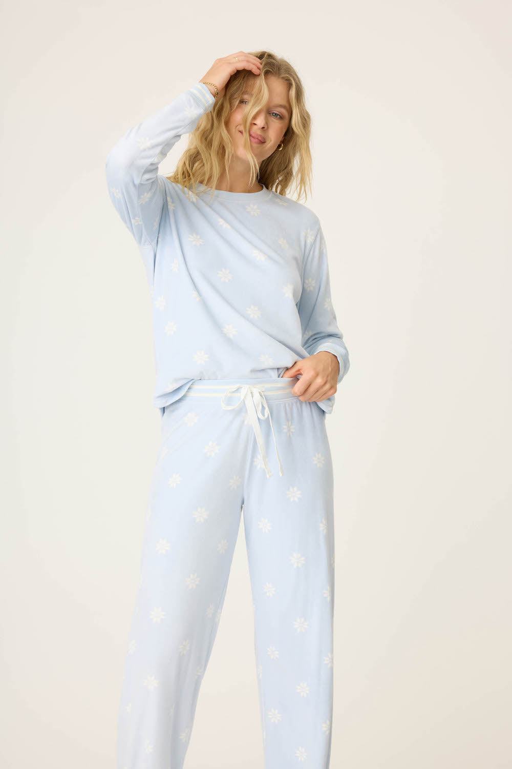 PJ Salvage Apres All Day Set - Blue Whisper Sleepwear - Pajamas by PJ Salvage | Grace the Boutique