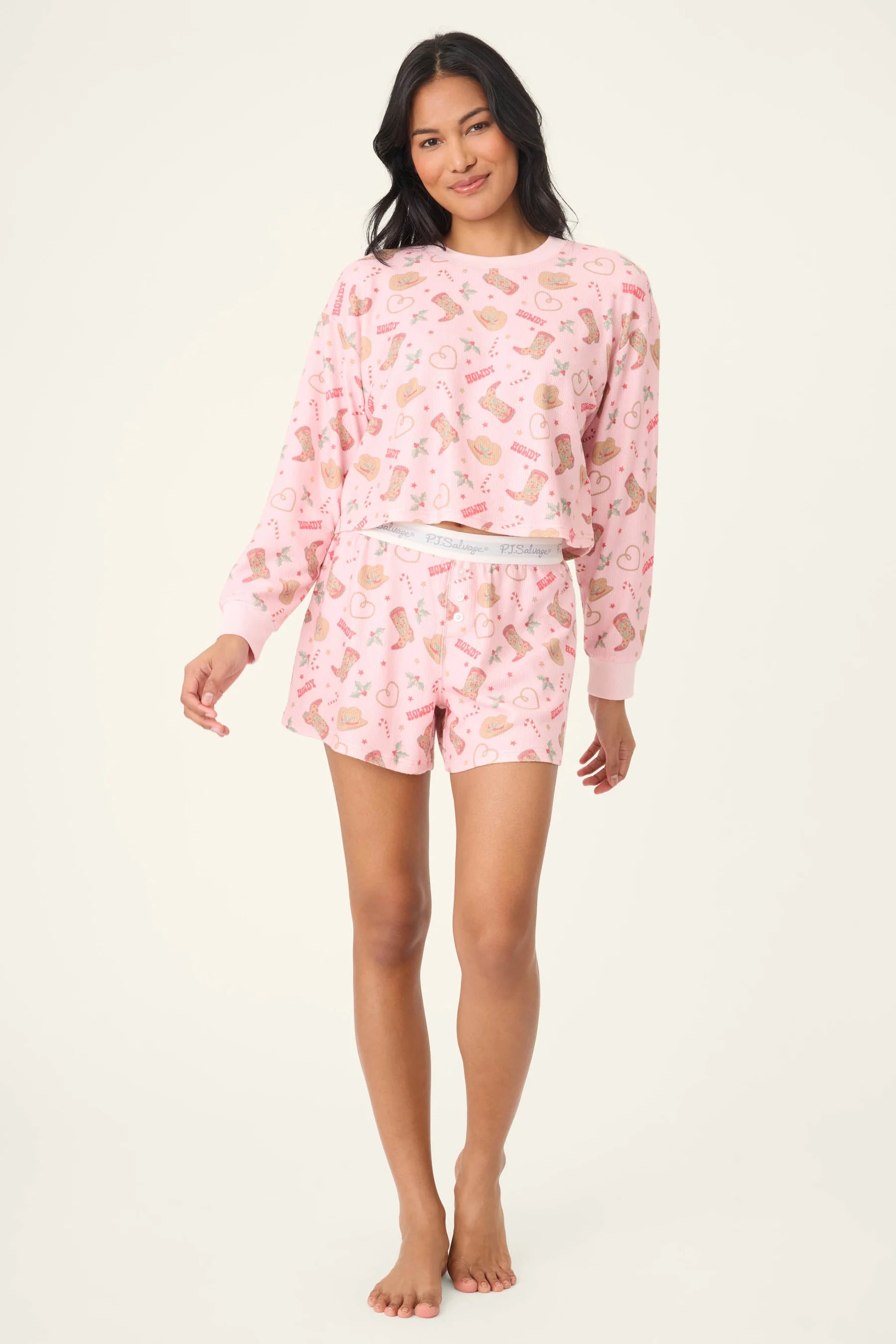 PJ Salvage Boyfriend Boxer Gift Sets - Pink