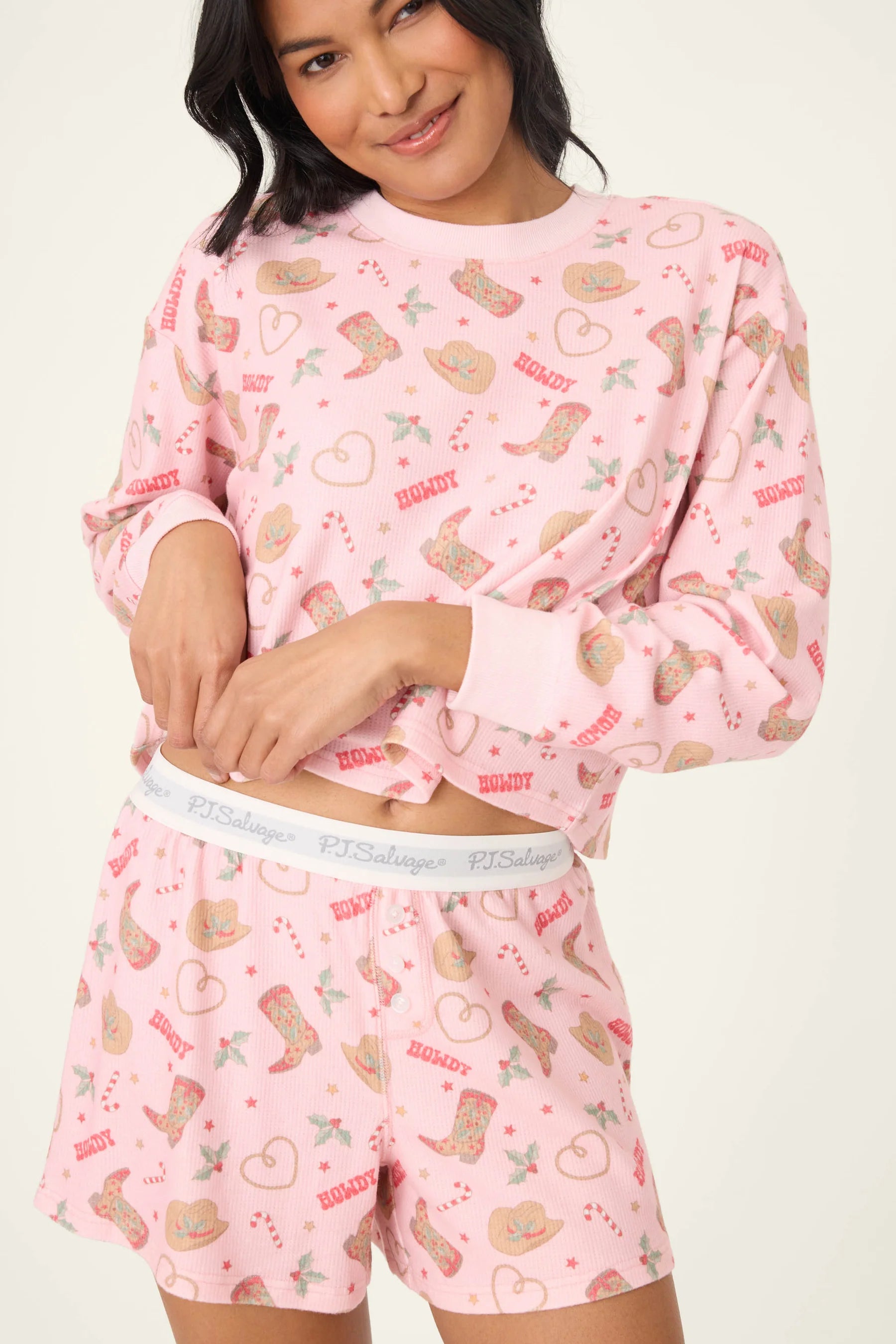 PJ Salvage Boyfriend Boxer Gift Sets - Pink