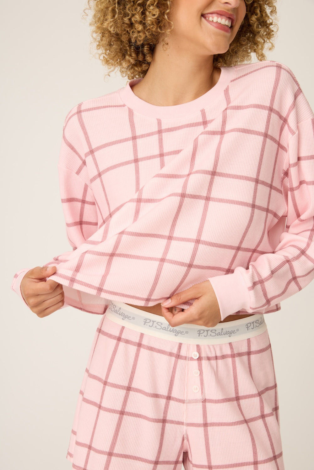 PJ Salvage Boyfriend Boxer PJ Gift Set - Baby Pink