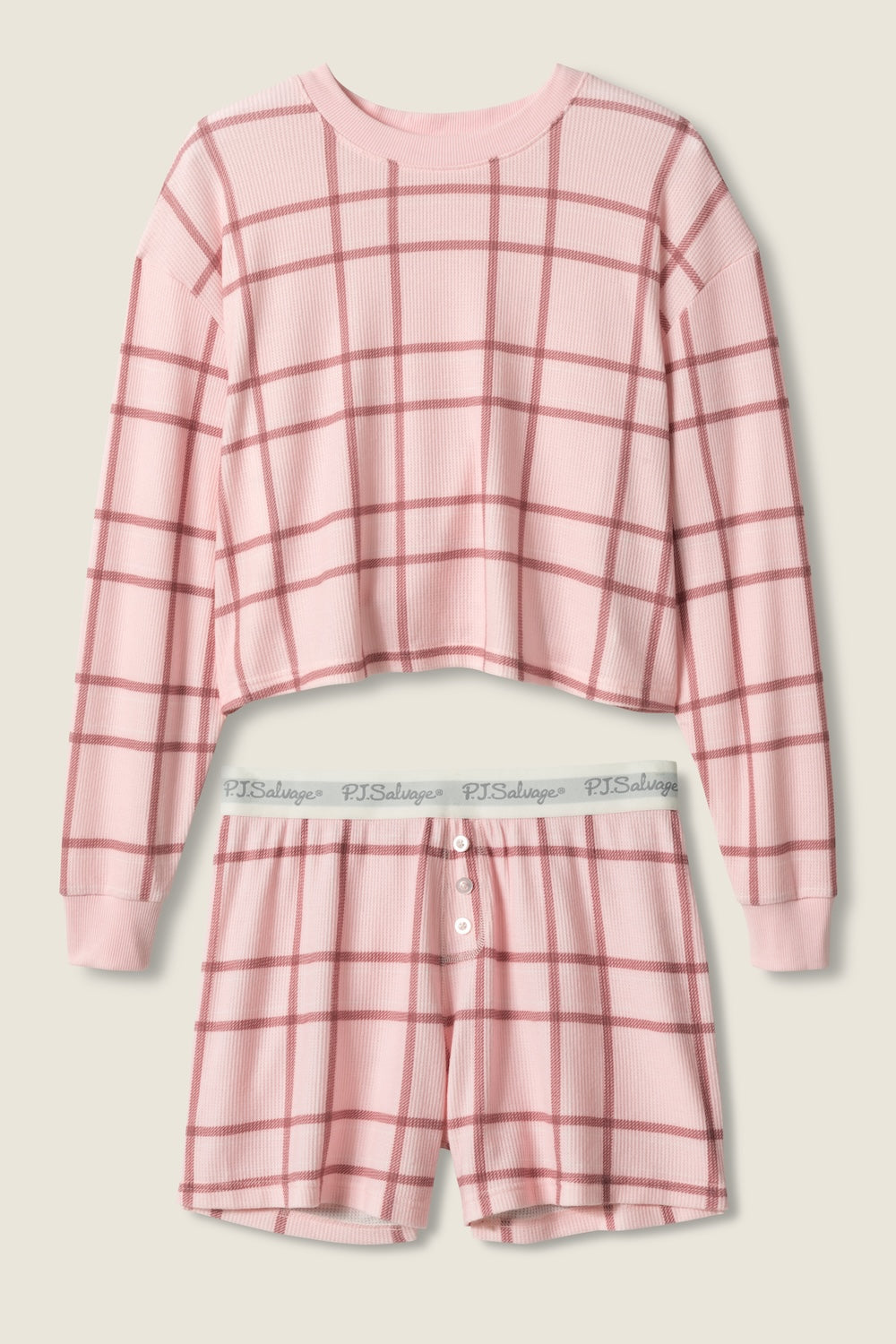 PJ Salvage Boyfriend Boxer PJ Gift Set - Baby Pink