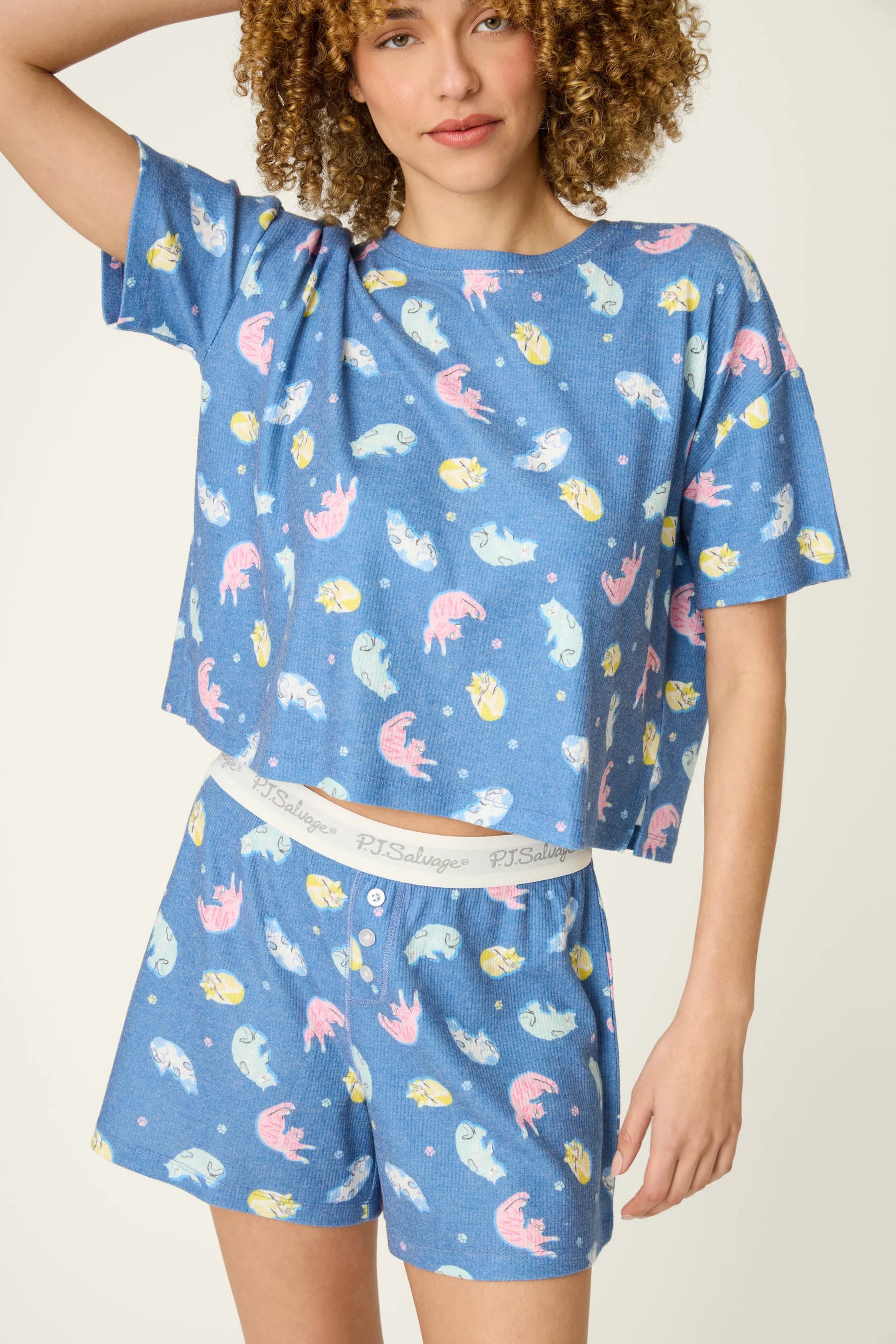 PJ Salvage Boyfriend Boxer PJ Set - Dark Navy