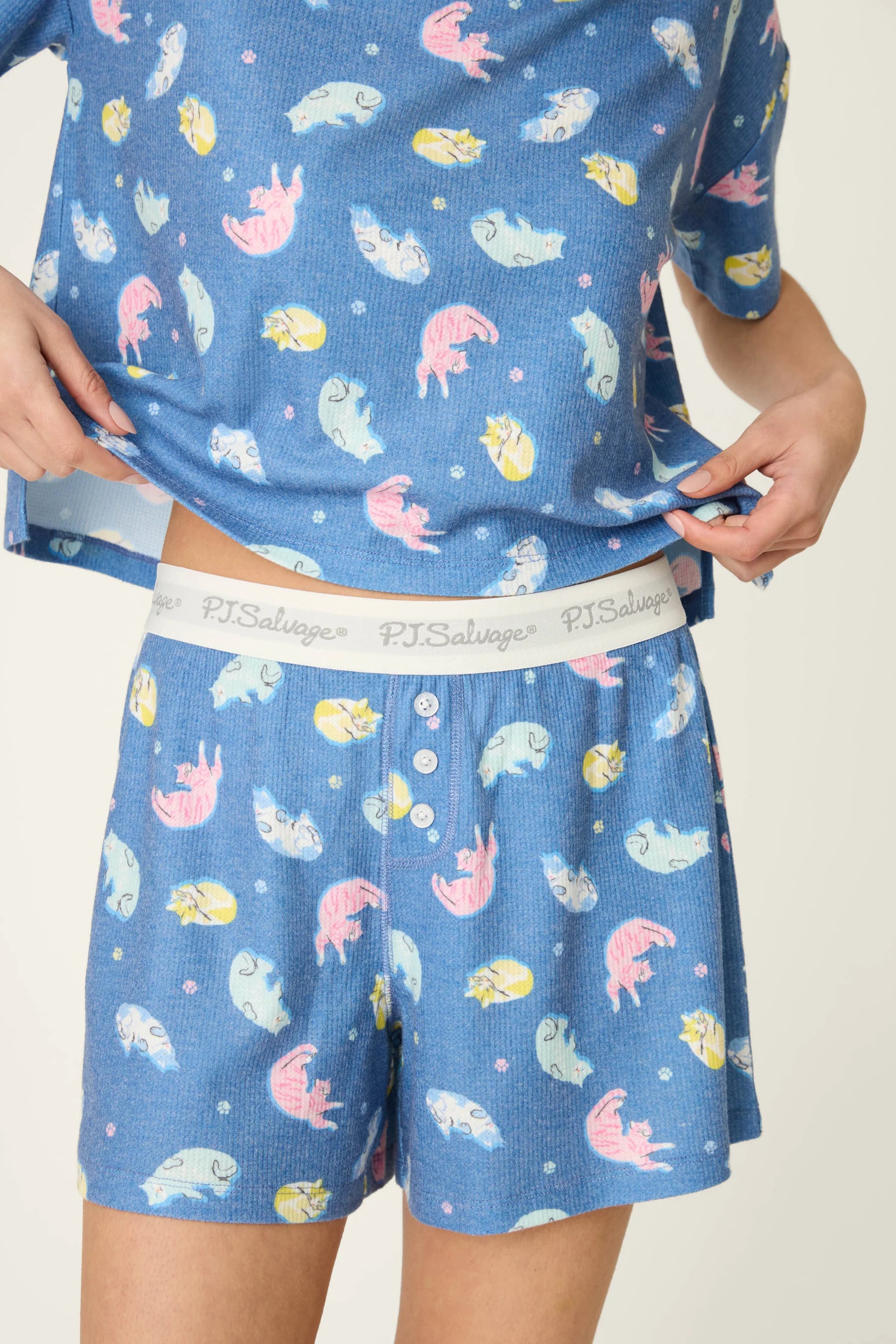 PJ Salvage Boyfriend Boxer PJ Set - Dark Navy