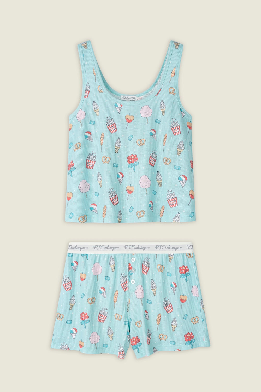 PJ Salvage Boyfriend Boxer PJ Sets - Oasis Blue