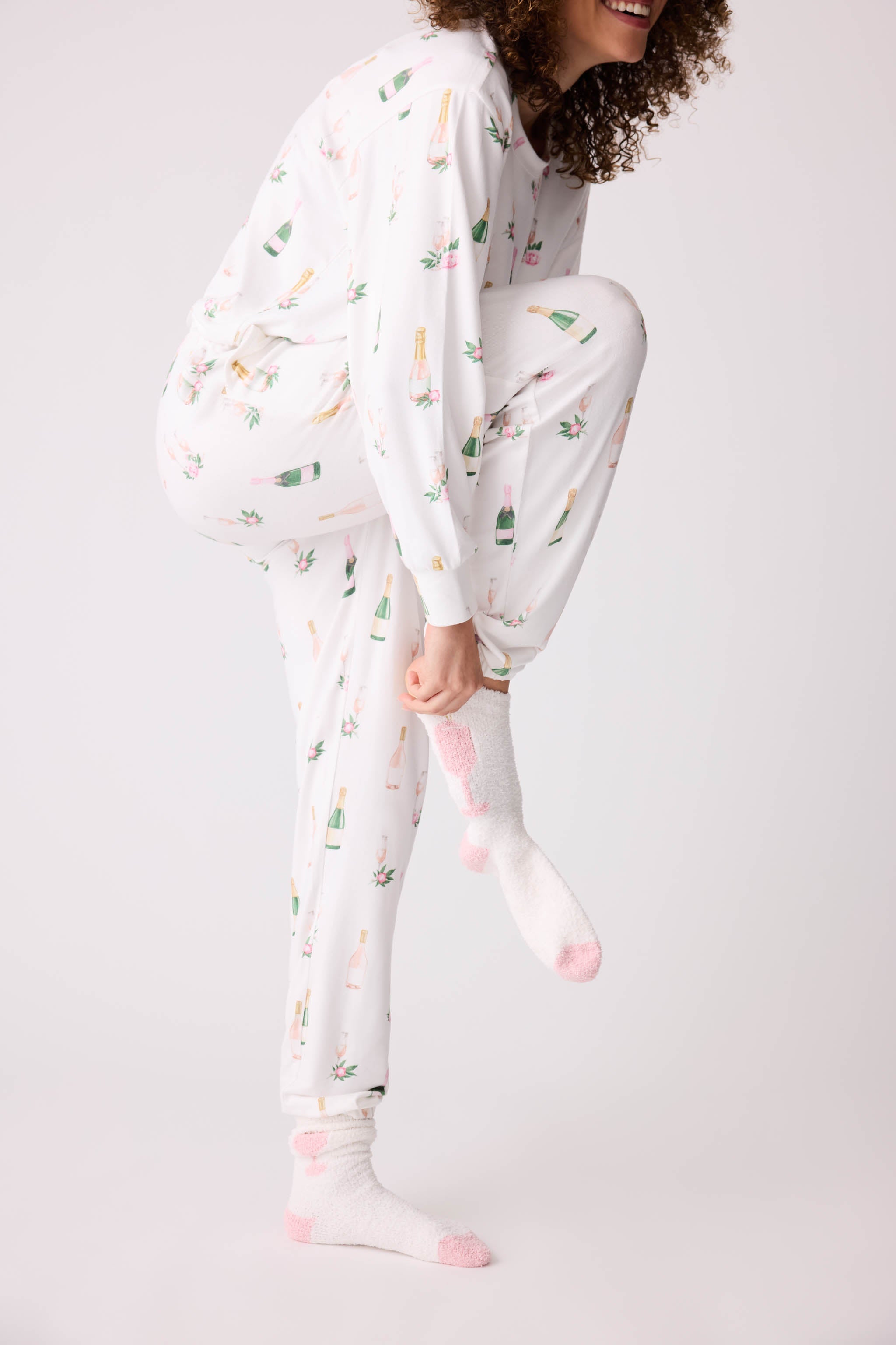 PJ Salvage Breakfast of Champs PJ Set - Ivory Sleepwear - Pajamas by PJ Salvage | Grace the Boutique