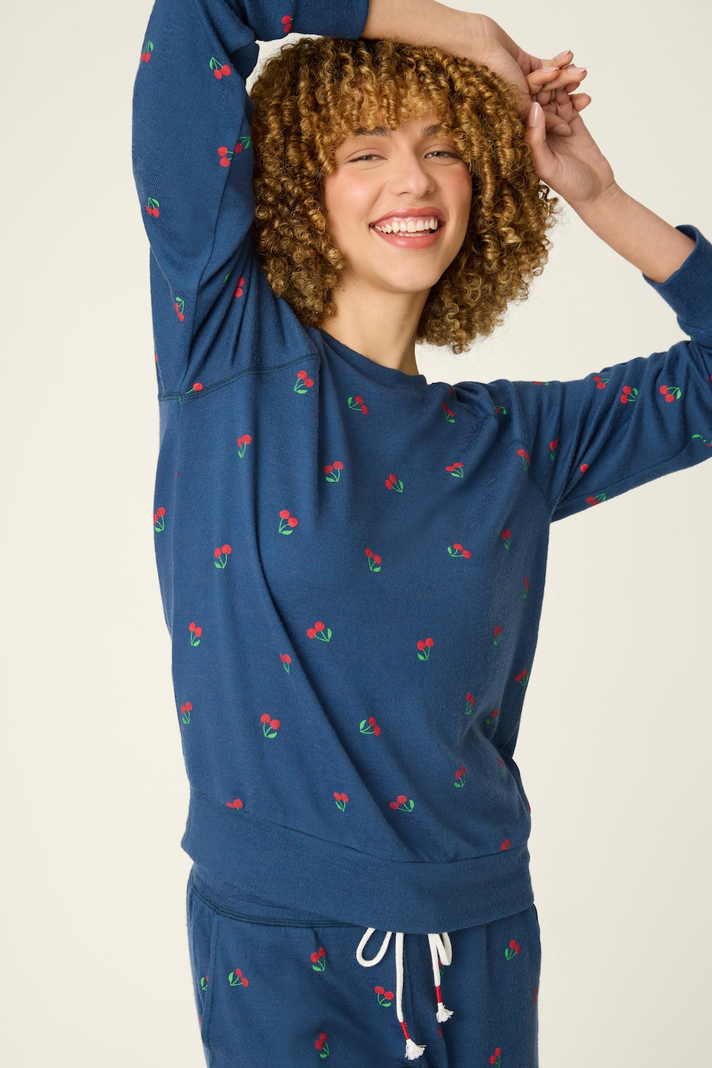PJ Salvage Cherry Lounge Set - True Navy