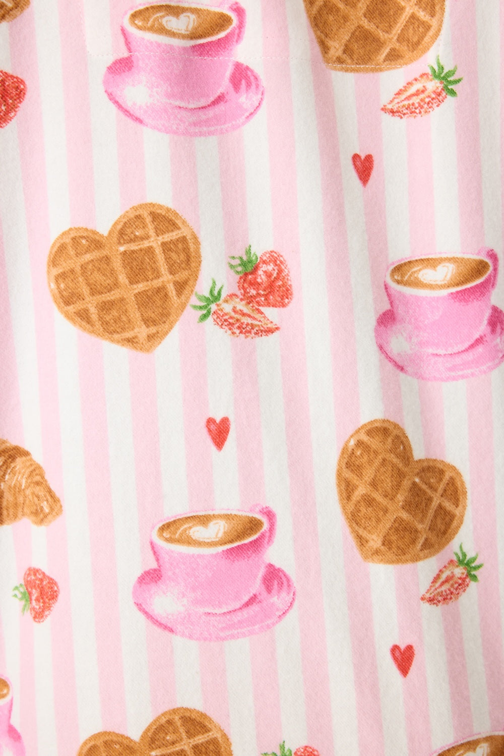 PJ Salvage Flannel Night Shirt - Pink Brunch Club