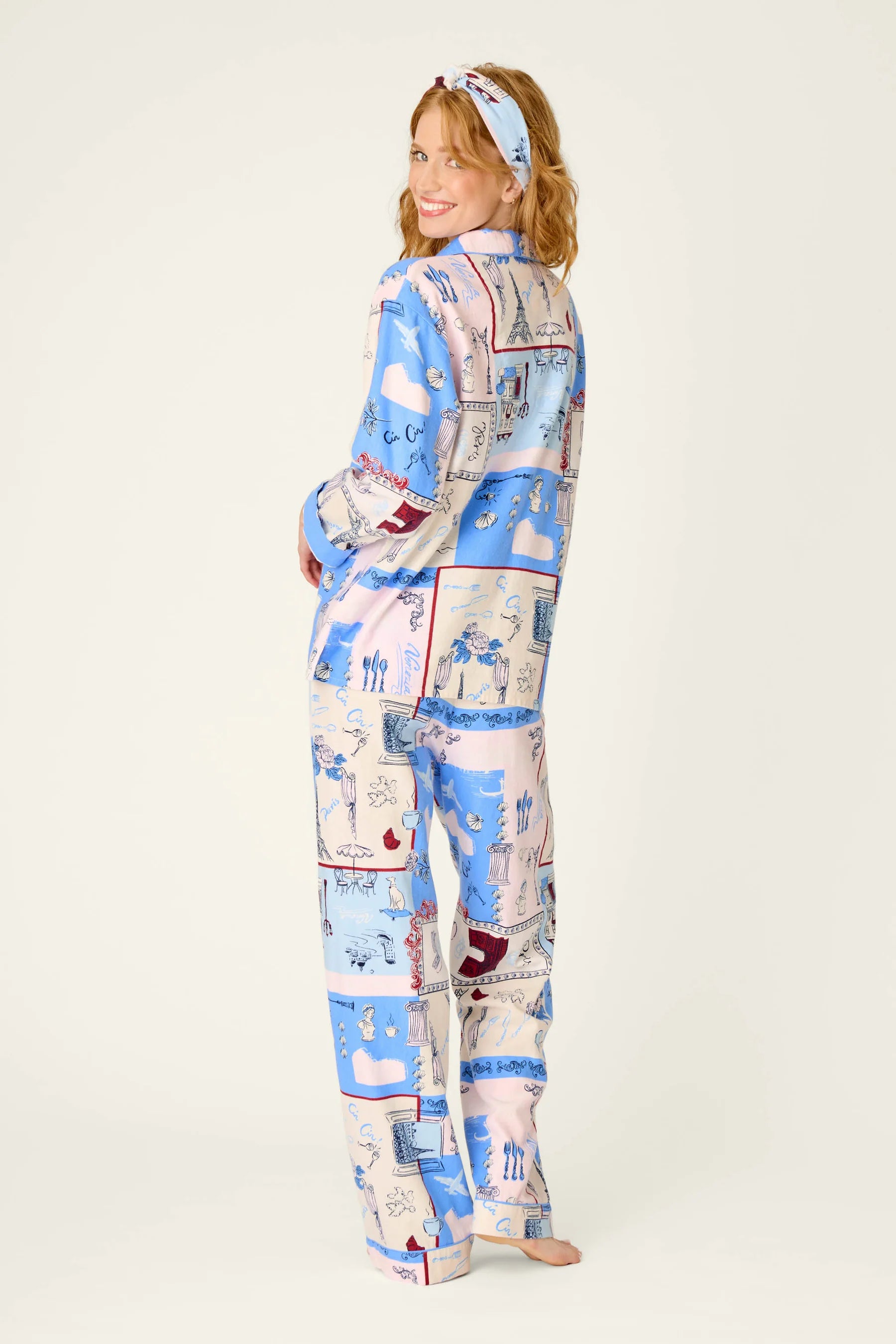 PJ Salvage Flannel PJ Set - Bonjour