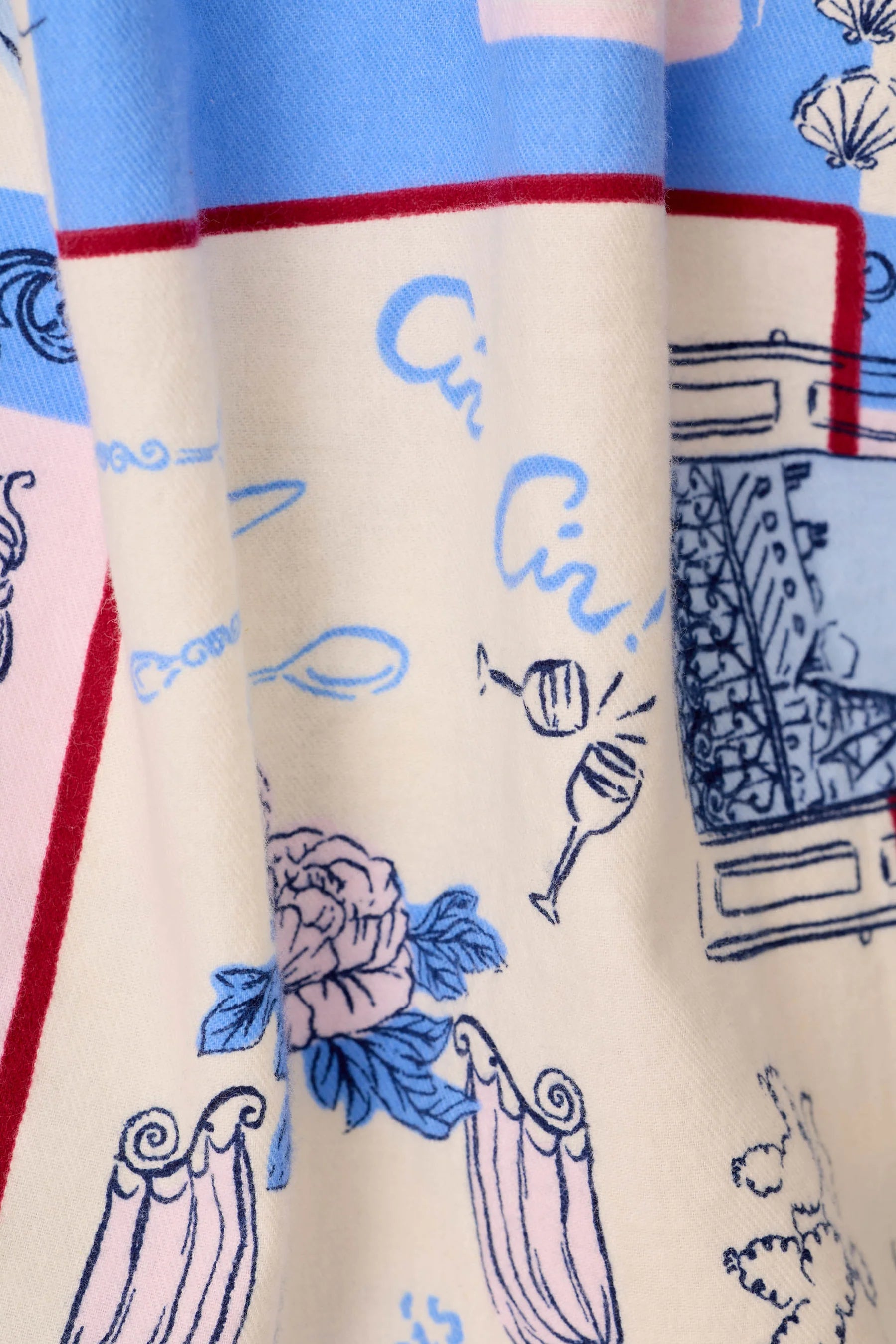 PJ Salvage Flannel PJ Set - Bonjour