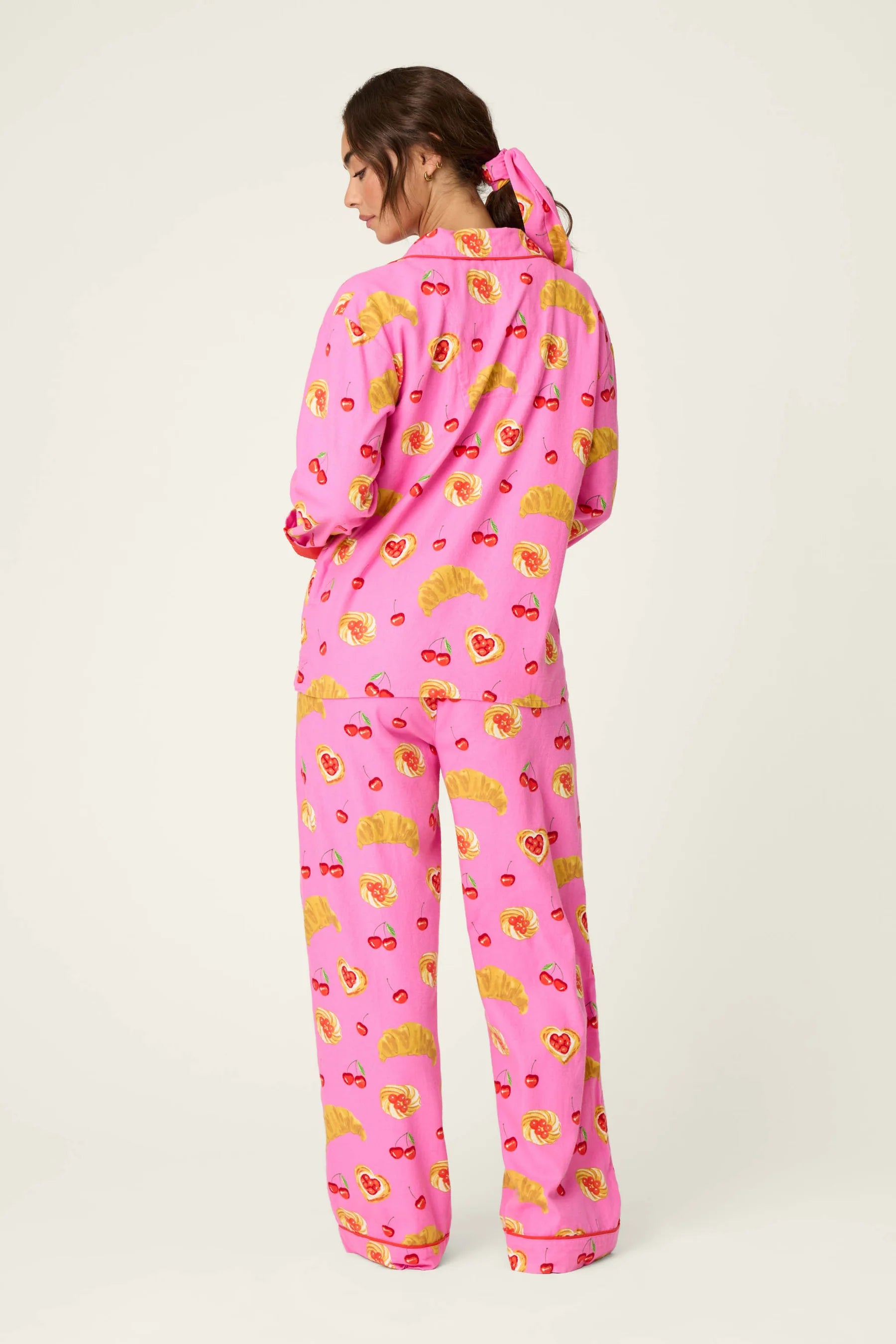 PJ Salvage Flannel PJ Set - Brunch Club Rose